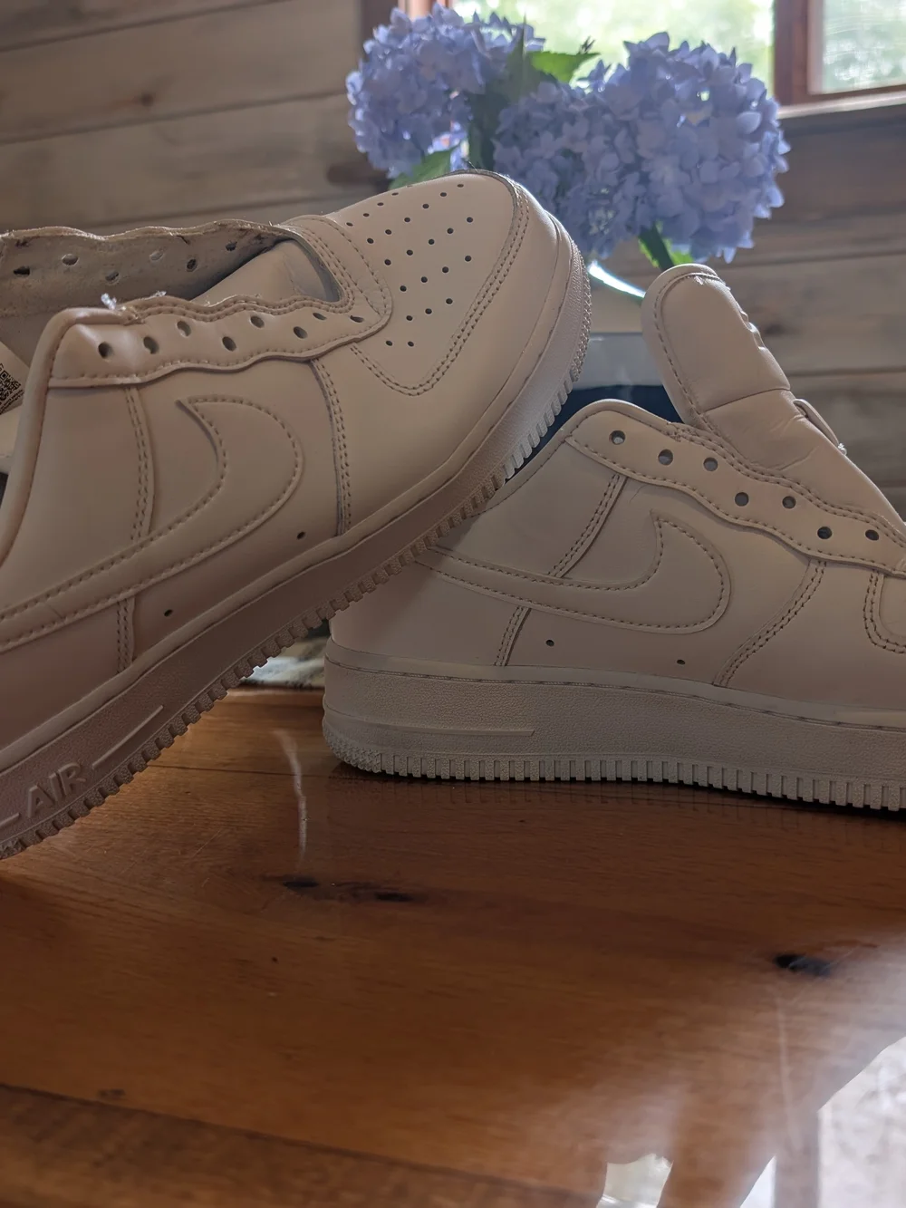 Nike White Leather Low-Top Sneakers